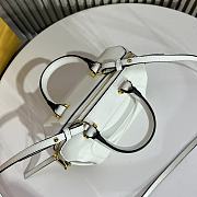 Okify Fendi FF Cube White Nappa Leather Mini Bag - 5