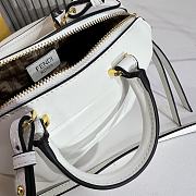 Okify Fendi FF Cube White Nappa Leather Mini Bag - 6