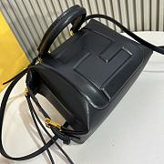 Okify Fendi FF Cube Black Nappa Leather Mini Bag - 6