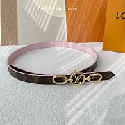 Okify LV Circle Prime 20mm Reversible Belt Pink M0694V - 4