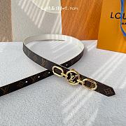 Okify LV Circle Prime 20mm Reversible Belt Cream M0712V - 2