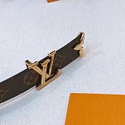 Okify LV Pretty LV 30mm Reversible Belt Black M0699U - 6