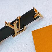 Okify LV Pretty LV 30mm Reversible Belt Black M0699U - 5