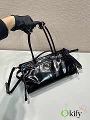 Okify Prada Medium Leather Handbag Black Leather - 4