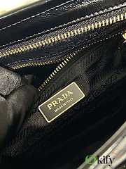 Okify Prada Medium Leather Handbag Black Leather - 6