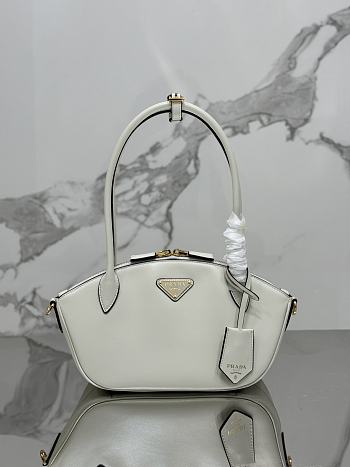 Okify Prada Small Leather Handbag White 1BA427