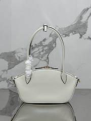 Okify Prada Small Leather Handbag White 1BA427 - 4