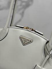 Okify Prada Small Leather Handbag White 1BA427 - 3
