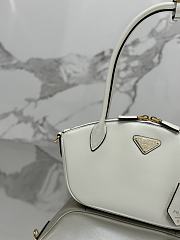 Okify Prada Small Leather Handbag White 1BA427 - 2