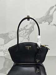 Okify Prada Small Leather Handbag Black 1BA427 - 1