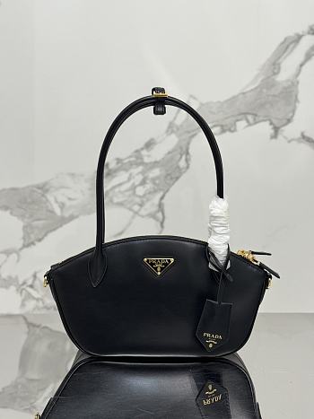 Okify Prada Small Leather Handbag Black 1BA427