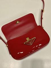 Okify Prada Patent Leather Shoulder Bag Red - 3