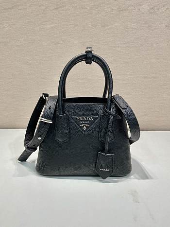 Okify Prada Double Leather Mini Bag Black 1BG443