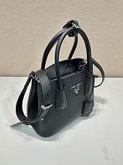 Okify Prada Double Leather Mini Bag Black 1BG443 - 6