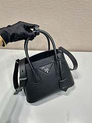 Okify Prada Double Leather Mini Bag Black 1BG443 - 4