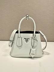 Okify Prada Double Leather Mini Bag White 1BG443 - 4