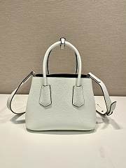 Okify Prada Double Leather Mini Bag White 1BG443 - 3