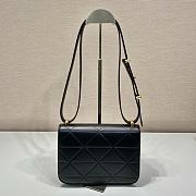 Okify Prada Small Triangle Quilted Shoulder Bag Black Leather - 3