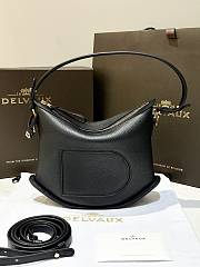 Okify Delvaux Pin Swing in Taurillon Soft Black - 1