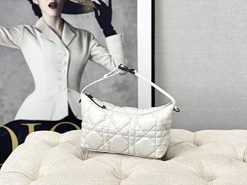Okify Dior Medium DiorTravel Nomad Pouch White Leather 