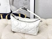 Okify Dior Medium DiorTravel Nomad Pouch White Leather  - 4