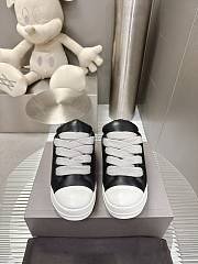 Okify Rick Owens Black Jumbo Lace Padded Low Sneakers - 5
