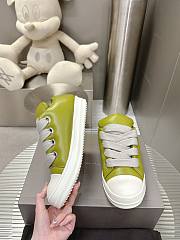 Okify Rick Owens Yellow Jumbo Lace Padded Low Sneakers - 1