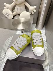Okify Rick Owens Yellow Jumbo Lace Padded Low Sneakers - 4