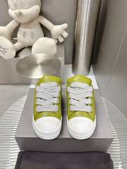 Okify Rick Owens Yellow Jumbo Lace Padded Low Sneakers - 6