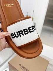 Okify Burberry Signature Typography Logo Slides Brown - 4