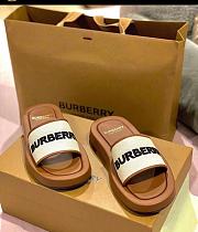Okify Burberry Signature Typography Logo Slides Brown - 2