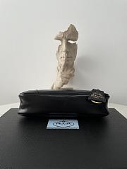 Okify Prada Re-Edition 2002 Small Leather Shoulder Bag Black 1BC201 - 5
