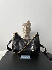 Okify Prada Re-Edition 2005 Leather Bag Black 1BH204 - 6