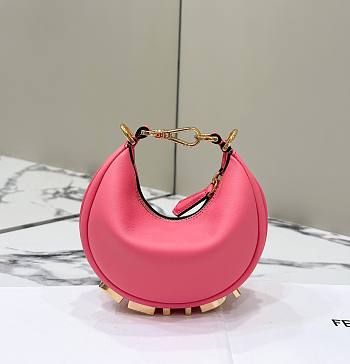 Okify Fendigraphy Mini Pink Leather Bag