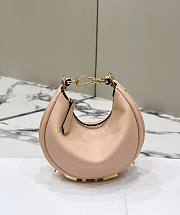 Okify Fendigraphy Mini Light Pink Leather Bag - 1