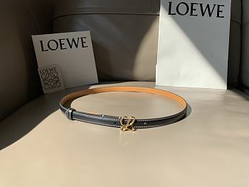 Okify Lowe Belt In Smooth Calfskin 15mm Gold Black