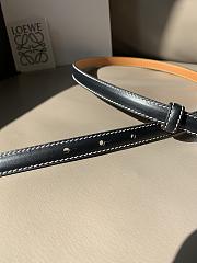 Okify Lowe Belt In Smooth Calfskin 15mm Gold Black - 2