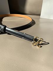 Okify Lowe Belt In Smooth Calfskin 15mm Gold Black - 4