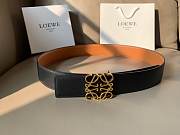 Okify Lowe 4cm Reversible Leather Belt Black/ Brown - 6