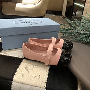 Okify Prada Flat Shoes Pink Patent Kid's Shoes - 5