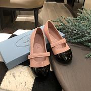 Okify Prada Flat Shoes Pink Patent Kid's Shoes - 2