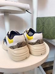 Okify Gucci GG Rhyton Kid's Sneaker Yellow/ Blue - 6