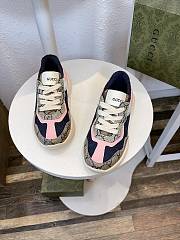 Okify Gucci GG Rhyton Kid's Sneaker Pink/ Blue - 5
