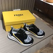 Okify Fendi Junior Sneakers Sneaker With Mesh And Multicolour Logo Navy Blue - 2