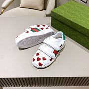 Okify Gucci Kids Heart Print Sneakers White - 5