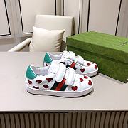 Okify Gucci Kids Heart Print Sneakers White - 3