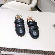 Okify Gucci Kid's Bee Star Print Sneakers Black - 3