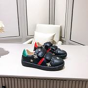 Okify Gucci Kid's Bee Star Print Sneakers Black - 2