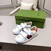 Okify Gucci Kid's Bee Star Print Sneakers White - 3