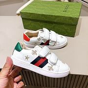 Okify Gucci Kid's Bee Star Print Sneakers White - 2